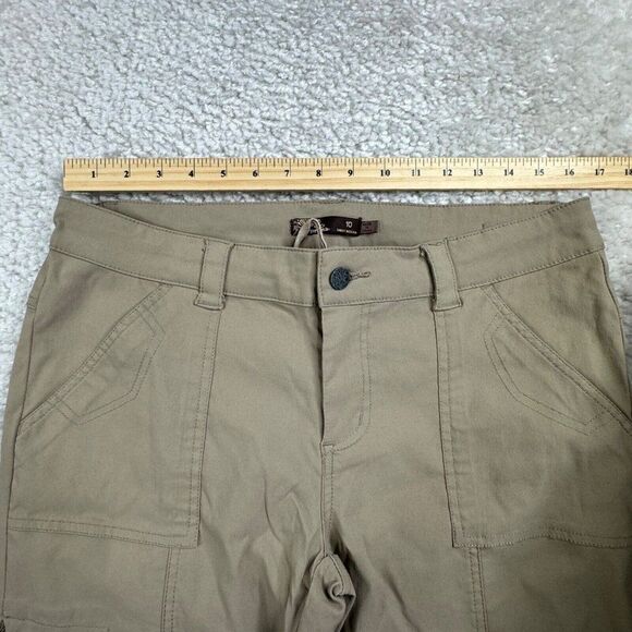 Prana Monarch Convertible Roll Up Leg Hiking Pants Tan 10 Short - Picture 12 of 15